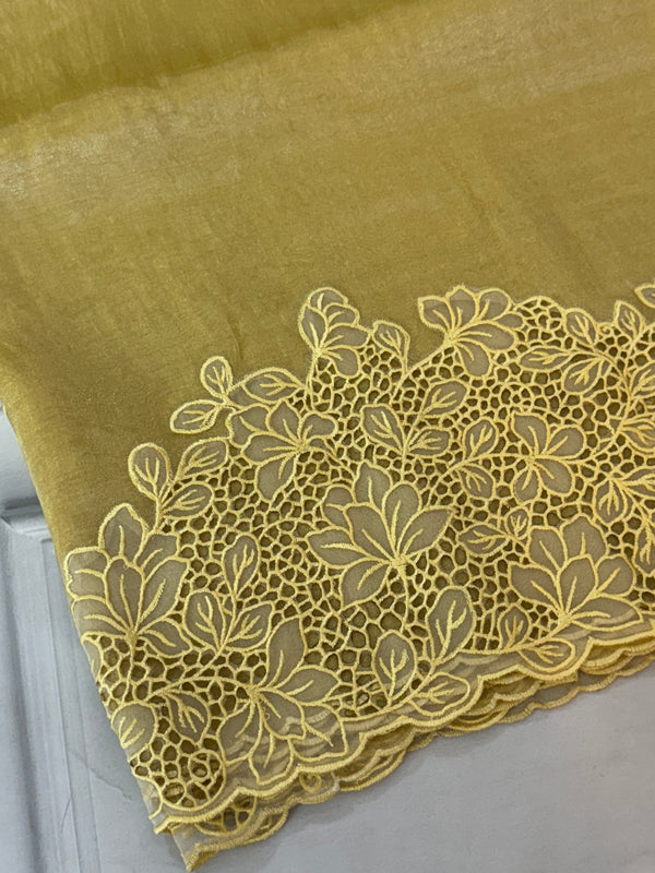 Cutwork Tissue Organza saree MS14154