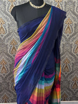Rainbow Soft mulcotton saree MS4436