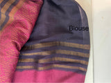 Soft chiffon Georgette saree - SMGRSR Magenta to DarkBlue