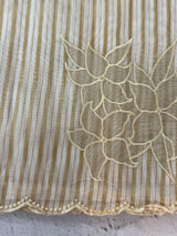 Semi chanderi tissue saree with applique work-  MSH9556(3)