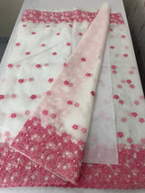 Soft Organza saree with embroidery borders - MCW895