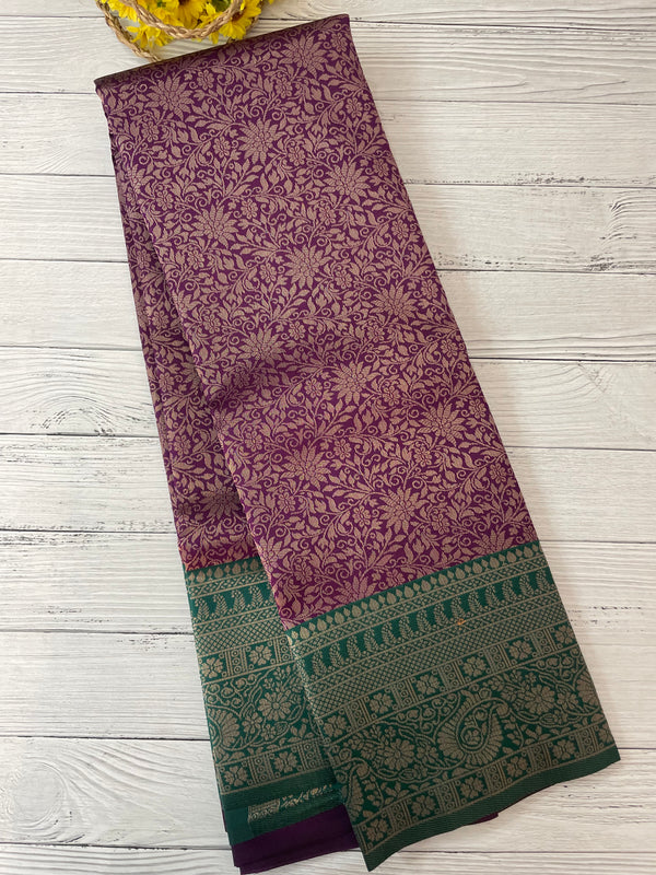 Brocade semi silk saree MS67443