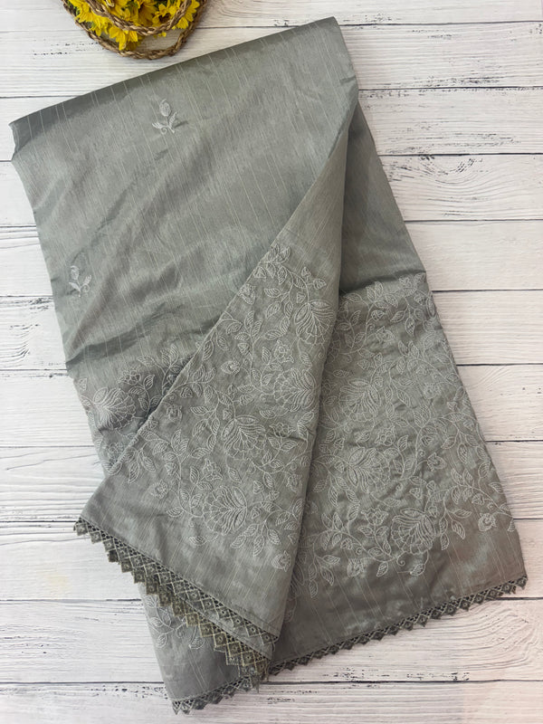 Art silk saree with embroidery SVTS17