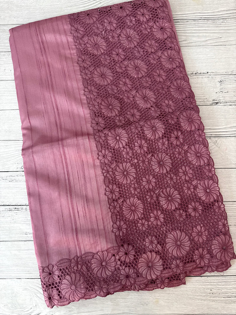 Cutwork Semi tussar saree MTSS845