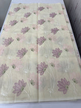 Netkota embriodery saree MS1496 Ivory
