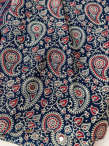 Semi modal silk saree with mirror work - MMB502 Blue