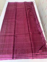 Soft organza saree with thread checks and sequence work MOS867 (12)