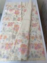 Soft Kota saree with prints and embroidery MSH154- Cream