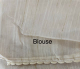 Art tussar saree with embroidery MSA988 - PearlCream