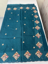 Silky kota saree with embriodery MS9087