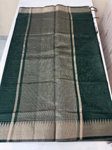 Semi silk sarees with temple border  MTS890