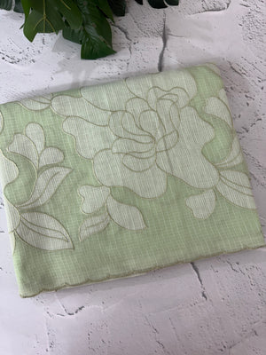 Netkota saree with appliqué work - MSH912 PastelGreen