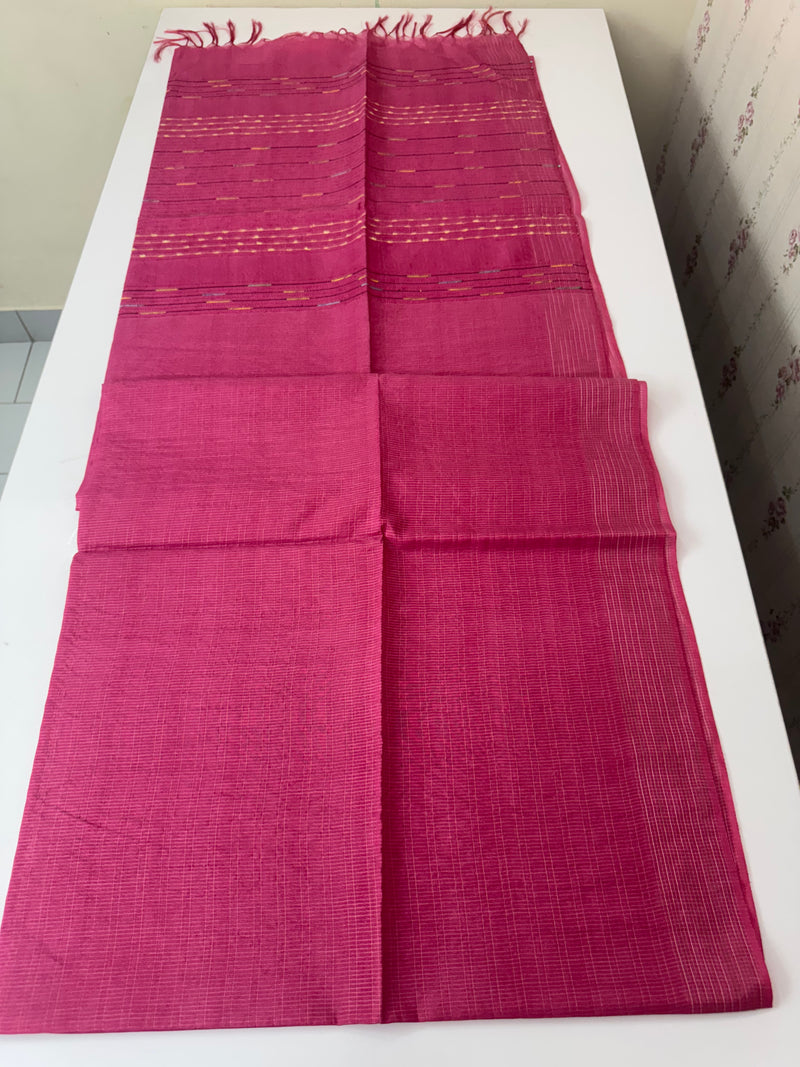 Blended tussar saree with thread work MTS5444