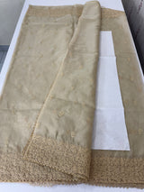 Organza saree with embroidery - MSH429 Beige