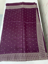 Blended soft silk saree with embriodery MS4447