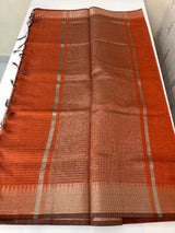 Semi silk sarees with temple border  MTS890