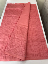 Art silk saree with embroidery MSA341- Peach (1)