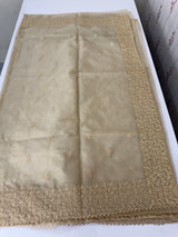 Organza saree with embroidery - MSH429 Beige