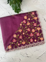 Cutwork Semi tussar saree MTSS680
