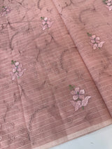 Netkota embriodery saree MS1495 PeachyPink