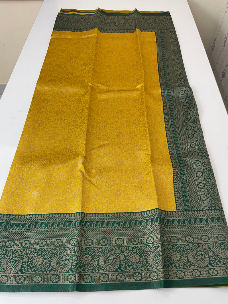 Brocade semi silk saree MS67443