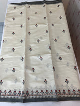 Blended tussar saree with embriodery - MSH1456