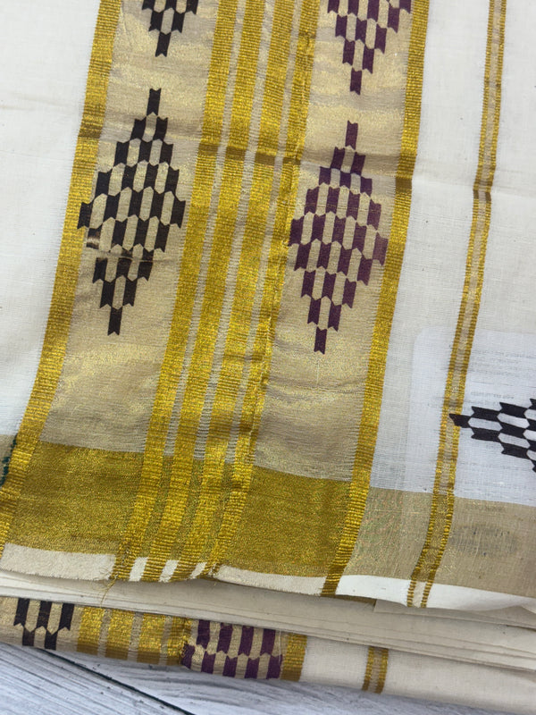 Kerala cotton saree