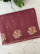 Kota checks saree with embroidery MS7645