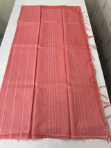 Soft organza saree with thread lines and sequence work MOS868(15)
