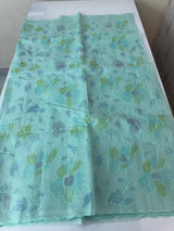 Soft Kota saree with prints and embroidery MSH154- Aquablue