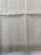 Soft silk saree with zari borders  MSG6162 PearlCream