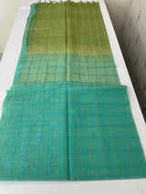Semi Organza saree with checks - MSD634 (4)