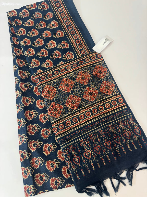 Printed soft crepe silk sarees MS5432