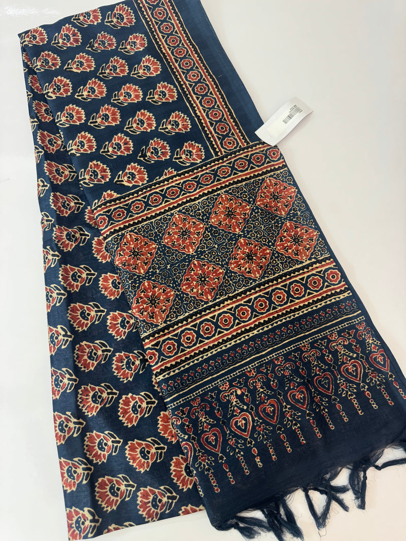 Printed soft crepe silk sarees MS5432