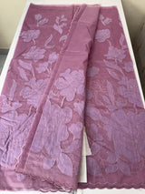 Semi organza saree with appliqué work - MSH906