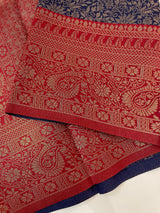Brocade semi silk saree MS67443