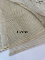 Chanderi Tissue silk saree MTTS651 - Beige
