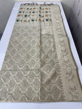 Jamdani silk Cotton Saree with blouse MS12552