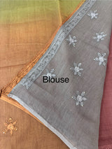 Pure Mul chanderi saree with hand chikankari work - MSM511 (8)