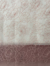 Ombre Kota Supernet saree with cross  embroidery MS1445