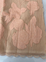 Jute linen saree with applique work MSH152