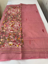 Handworked Tissue silk saree FBLK162