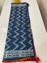 Pure mul cotton hand block printed saree SKSRMY