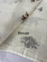 Kota silk saree with embroidery MS15220 - Offwhite