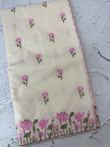 Mul chanderi embriodery saree with scalloped borders MSH176 (4)