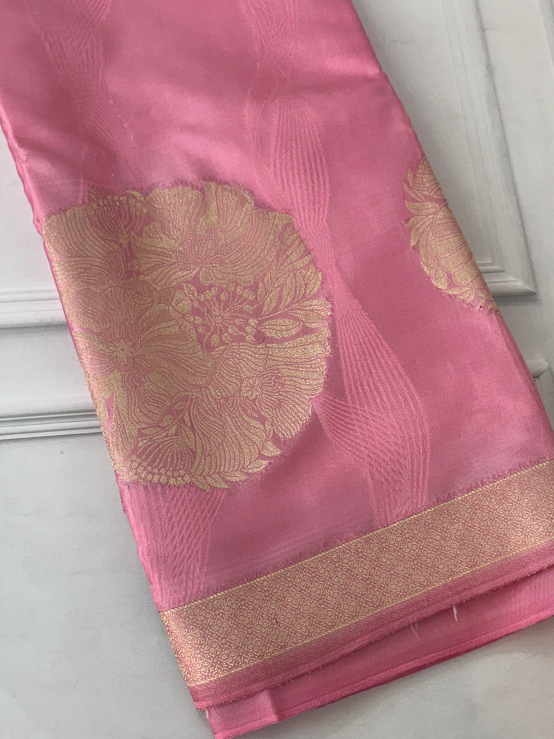 Crepe tissue silk saree with blouse MA32321