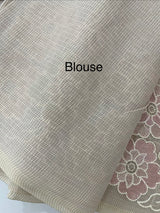 Soft Kota tissue silk saree with embriodery work MS49887 Pastel DuskyMauve