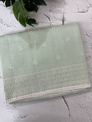 Netkota embriodery saree MS1496 - PastelMintGreen