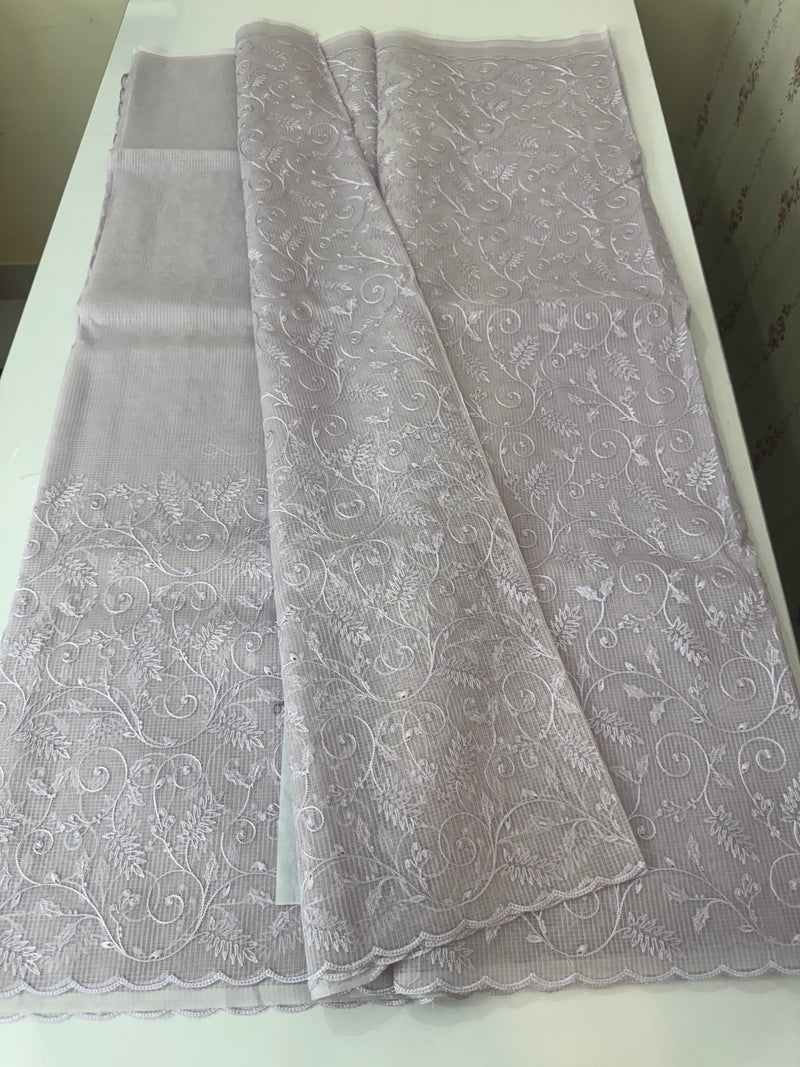 NetKota thread work saree MSH106- Lavender