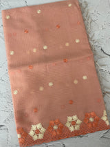 Soft Tissue kota embroidery saree MSK4660